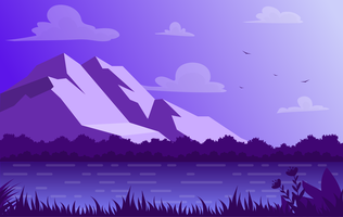 Vector paisaje ilustración