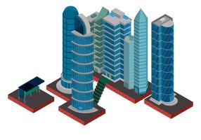 Isometric Industrial Buildings Set And Asset