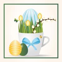 Vector Easter Greeting Card Design