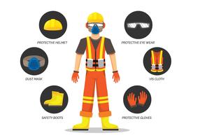 Personal Protective Equipment Illustration vector