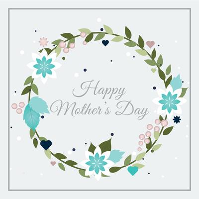 Vector Mother's Day Greeting Card