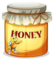 Una jarra de miel vector