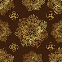 Kolam ornamento patrón de diseño vectorial