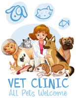 Cute Pets Clinic  Welcome Sign