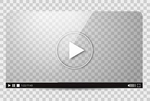 Video Player Interface Vector Design Images, Online Video Player Window  Interface, Illustration, Play, Digital PNG Image For Free Download