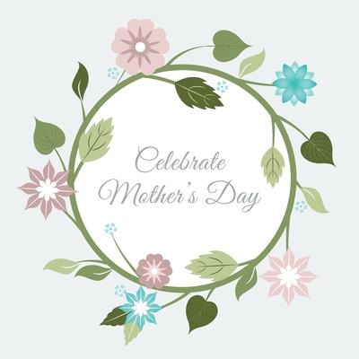 Vector Mother's Day Greeting Card