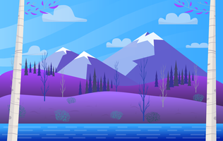 Vector paisaje ilustración