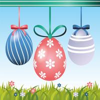 Vector Easter Greeting Card Design