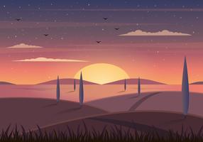 Vector paisaje ilustración