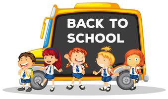 Back to school template vector