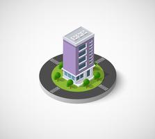 Isometric 3D city vector