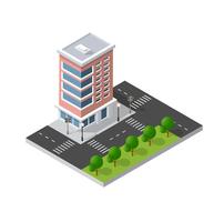 Computer internet icon isometric 3D landscape of