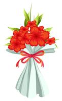 A boquet of red flowers vector