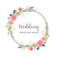 Download Watercolor Flower Wreath Vector Art Icons And Graphics For Free Download