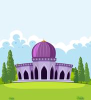 Una hermosa plantilla de mezquita vector