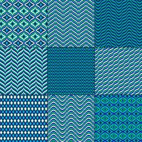 blue green mod bargello geometric patterns