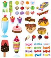 Different sweets vector