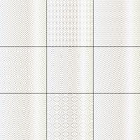 silver white mod bargello geometric patterns vector