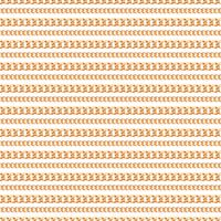 Seamless pattern of Gold chain lines on white background. Vector illustration