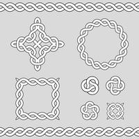 Elementos de diseño ornamental celta. vector