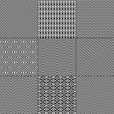 black white mod bargello geometric patterns