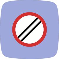 Vector National speed limit applies Icon