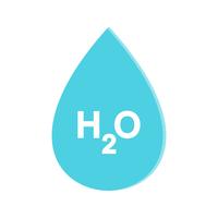 H2O  Vector Icon