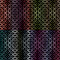 abstract ornate hombre patterns vector