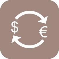 Exchange Euro With Dollar Vector Icon