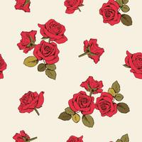 Red roses pattern. 