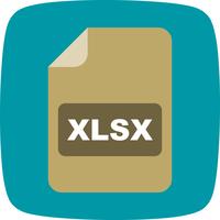 icono de vector xlsx