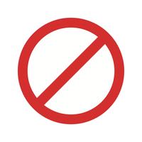 Forbidden symbol icon Royalty Free Vector Image