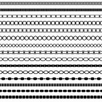 mod black chain border patterns vector