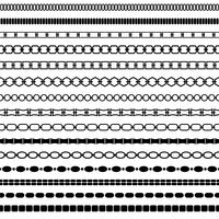 mod black chain border patterns vector