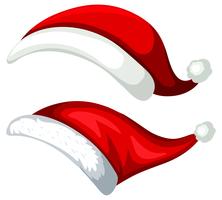 A santa hat on white background vector
