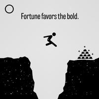 Fortune Favors the Bold. vector