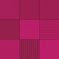magenta pink  and brown mod geometric patterns vector