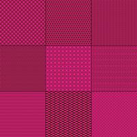 magenta pink  and brown mod geometric patterns vector