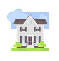 Two Storey House. vector