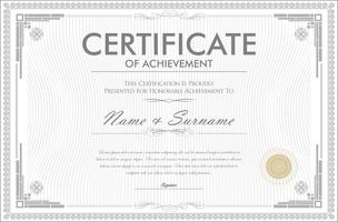 Certificate vector