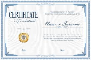 Certificado vector