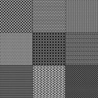 black and white mod geometric patterns vector