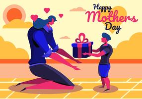 Feliz día de la madre vector