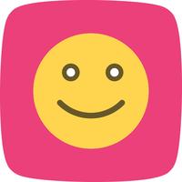 Happy Emoticon Vector Icon