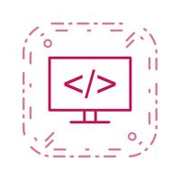 Icono de Vector de programación