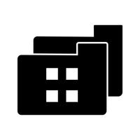 Glyph Black Icon vector