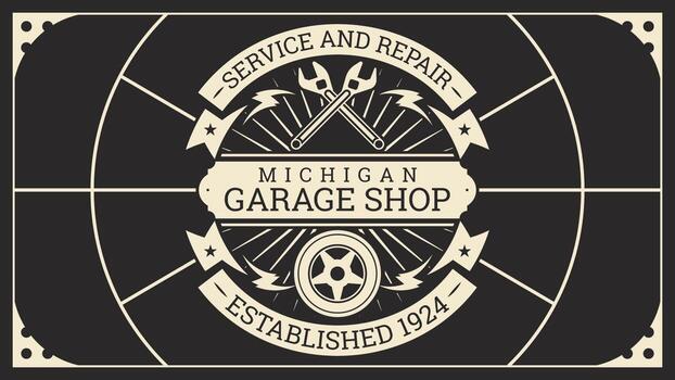 Vector hermoso cartel retro