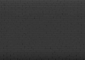 Background with an old black brick wall. Interior in loft style. Vector graphics