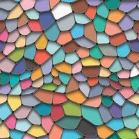 Colorful seamless background on mosaic style. vector