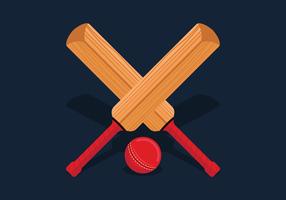 Vector de bate de cricket